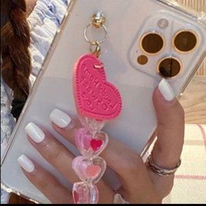 IPhone 11 Pro Max 3D leather Love heart Bracelet wrist case for iphone soft back